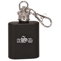 Flasks, 1 oz. Matte Black, Stainless Steel with Clip